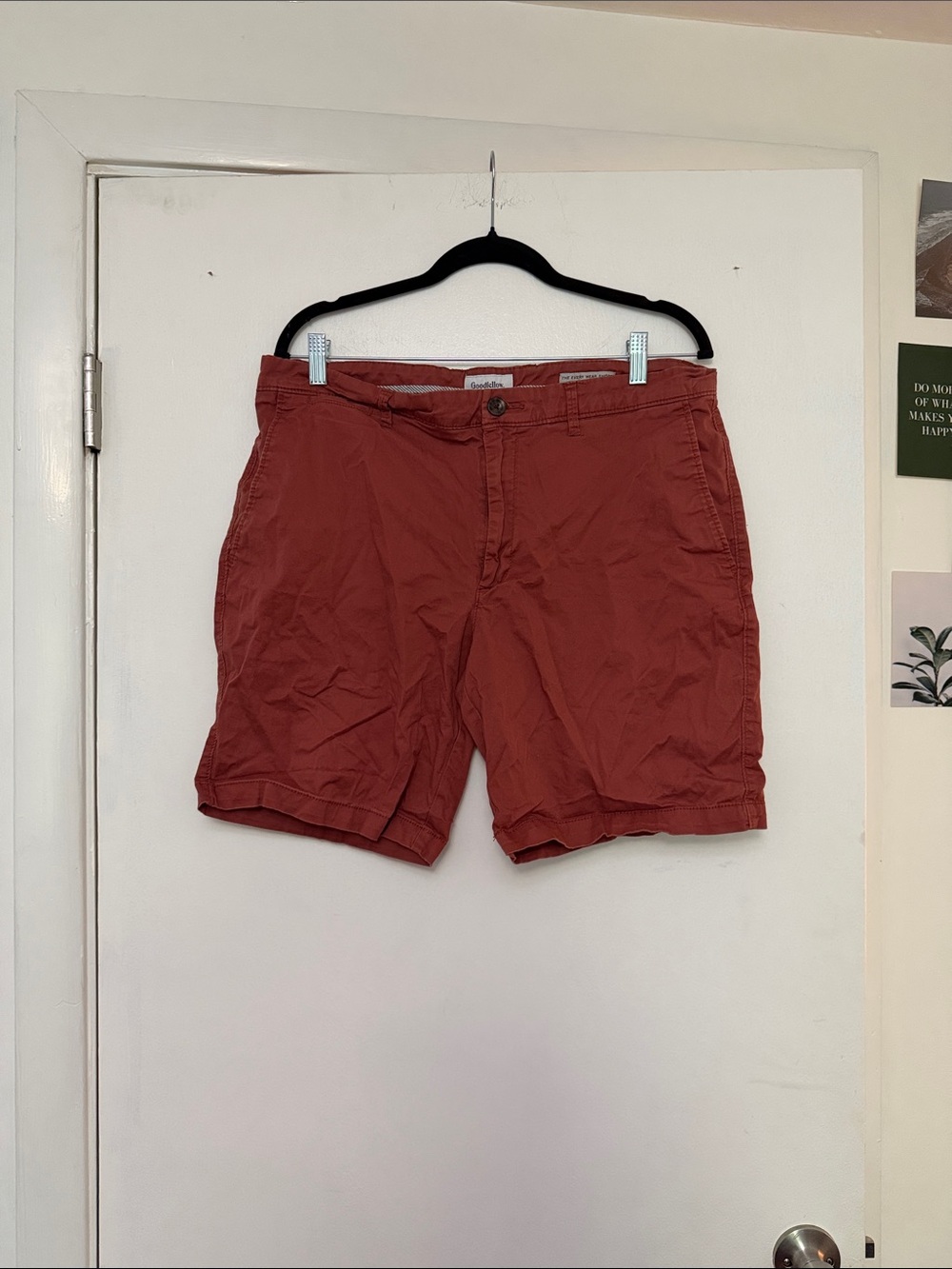 Goodfellow & Co Rust Red Flat-Front Men's Shorts